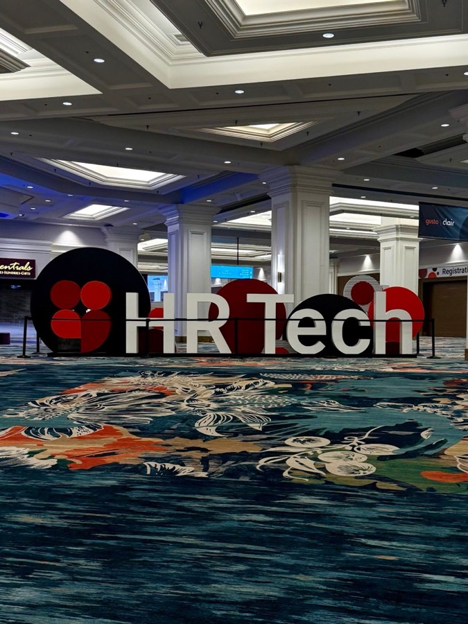HR Tech 2025 conference sign in Las Vegas